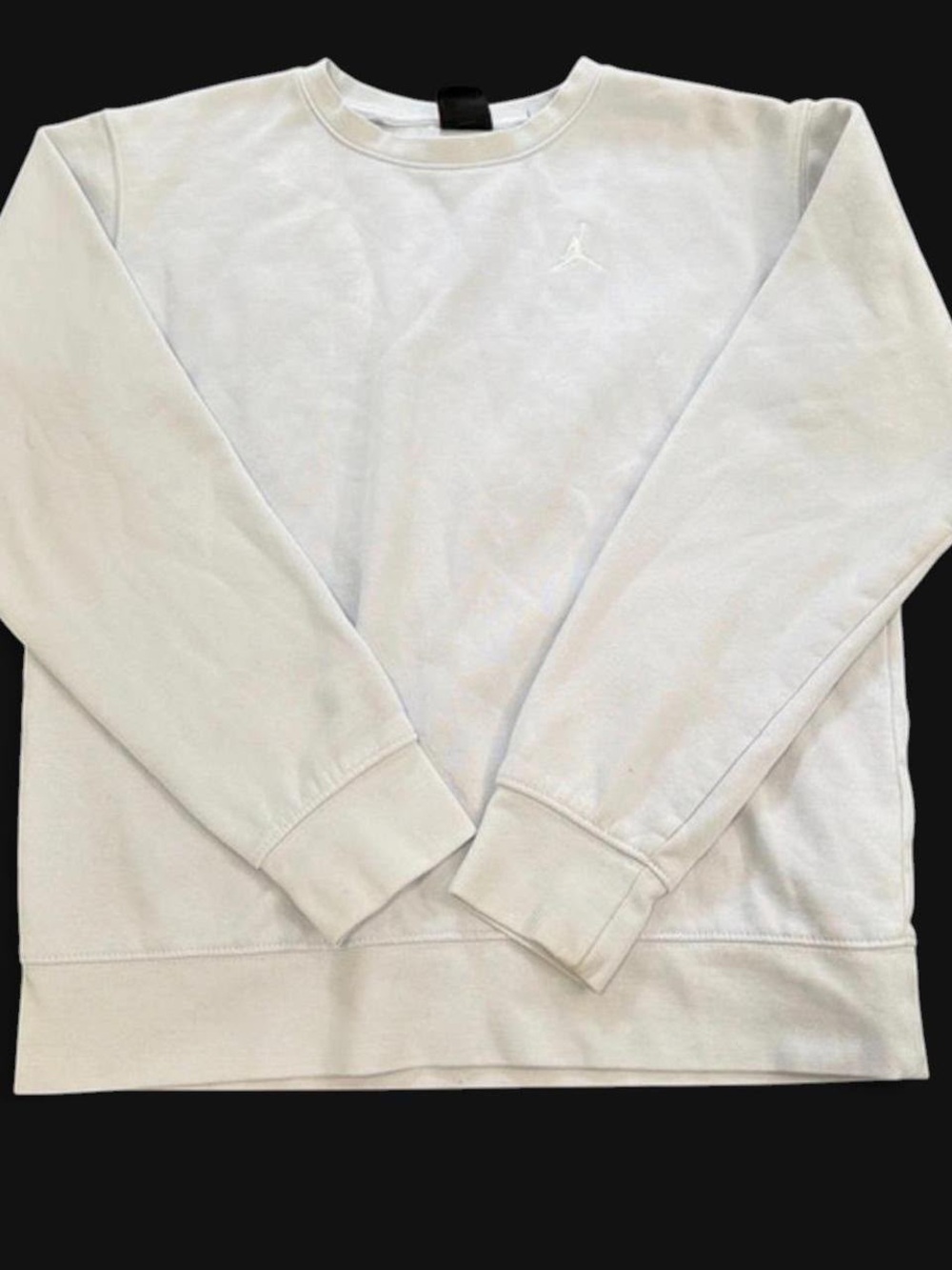 Jordan Men’s White Crewneck Sweatshirt - Minimal Jumpman Logo